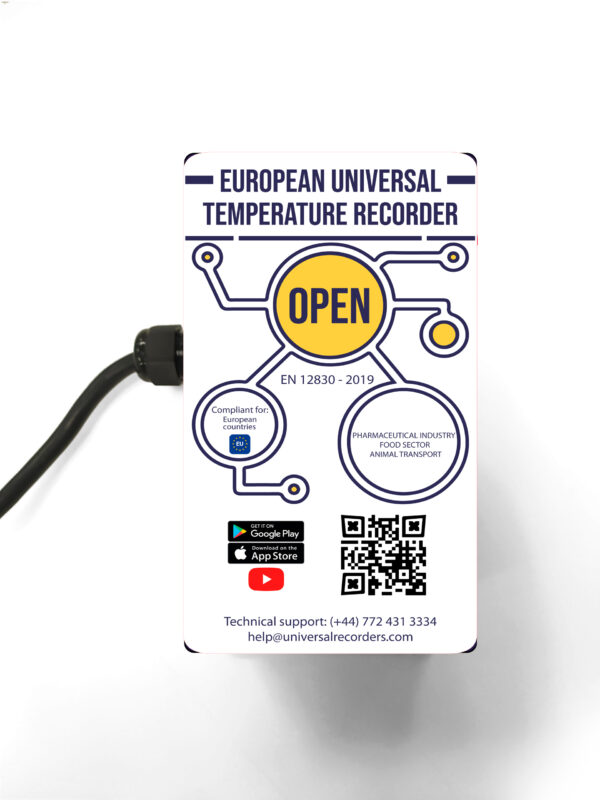Open temperature recorder